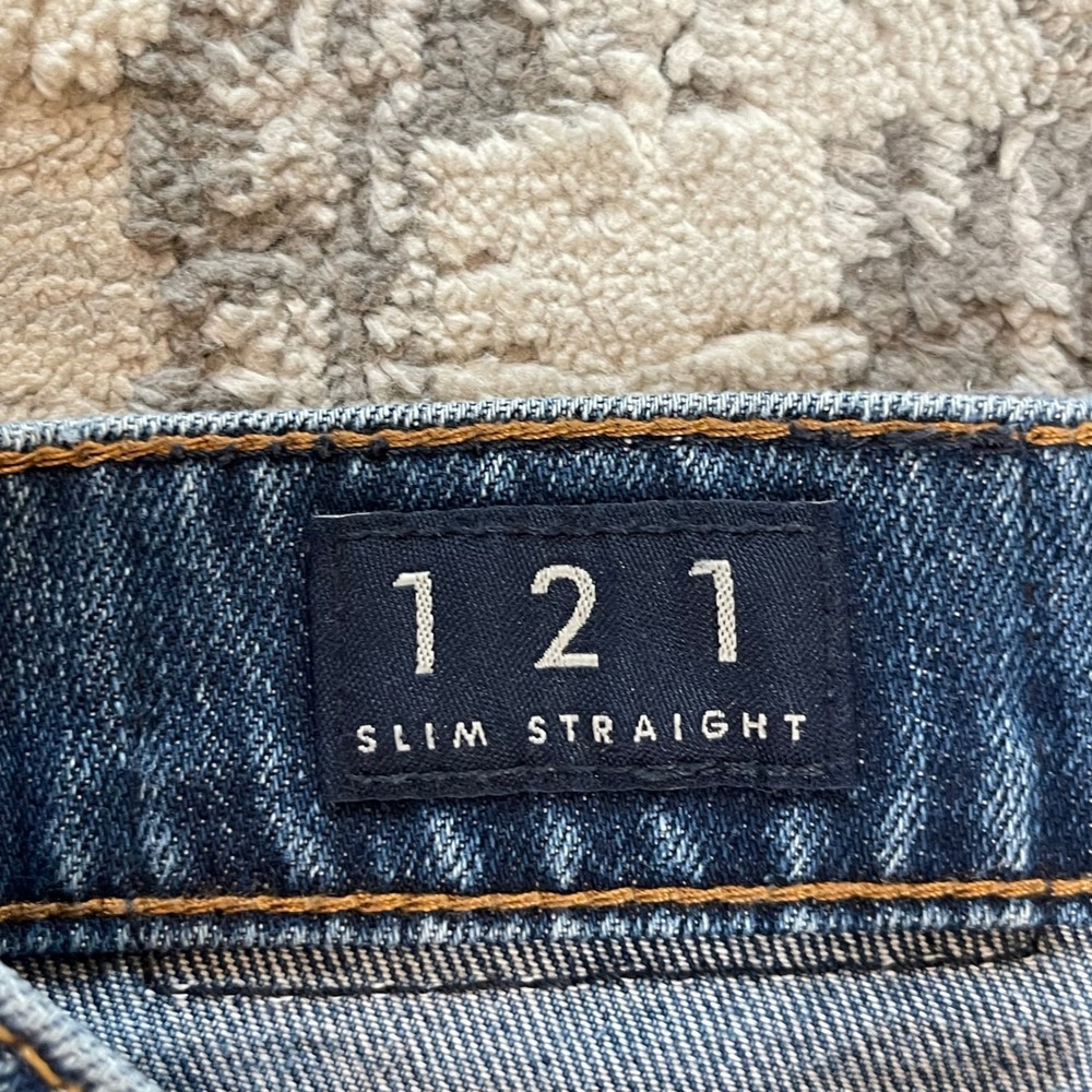 Lucky Brand Men’s Slim Straight Jeans - Blue Denim - Picture 8 of 13